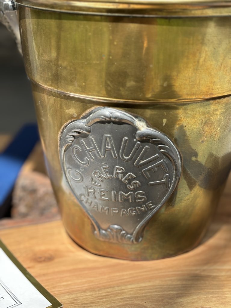 Antique French G. CHAUVET, Frères, REIMS – Rare Champagne, ice cooler bucket, made by Argit in Paris. 1930’s. Collector’s item true rarity