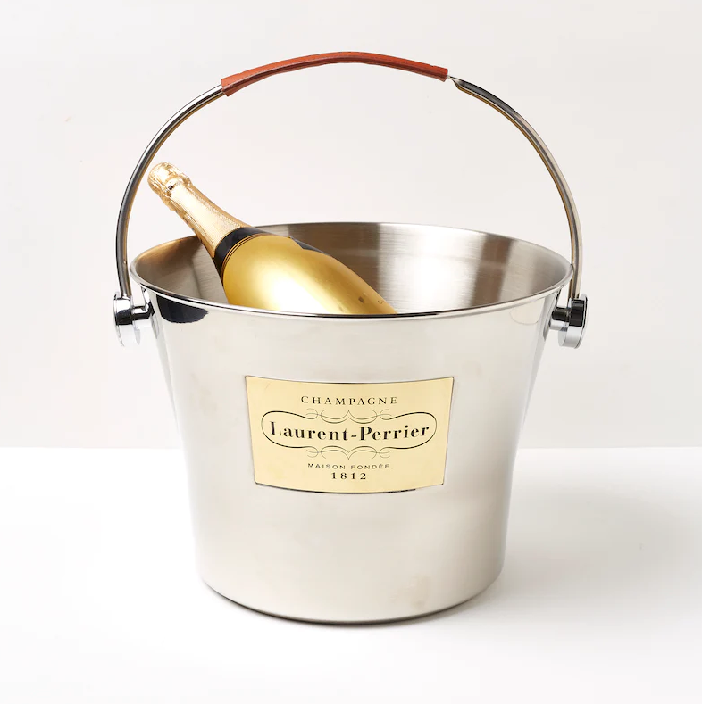 SOLD – to the United States of America, Cincinnati- HUGE French Champagne bucket made for the LAURENT-PERRIER Champagne house Hold 4 magnum-sized champagne bottles or 7 standard-sized bottles