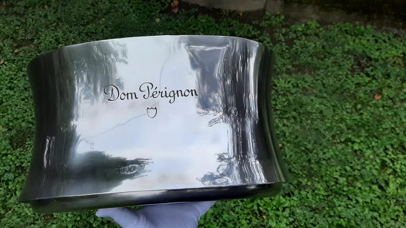 Dom Pérignon double magnum pewter ice bucket by Marin Szekely Made in France Orfèvrerie d’Anjou ETAIN Truly stunning and eye-catching piece