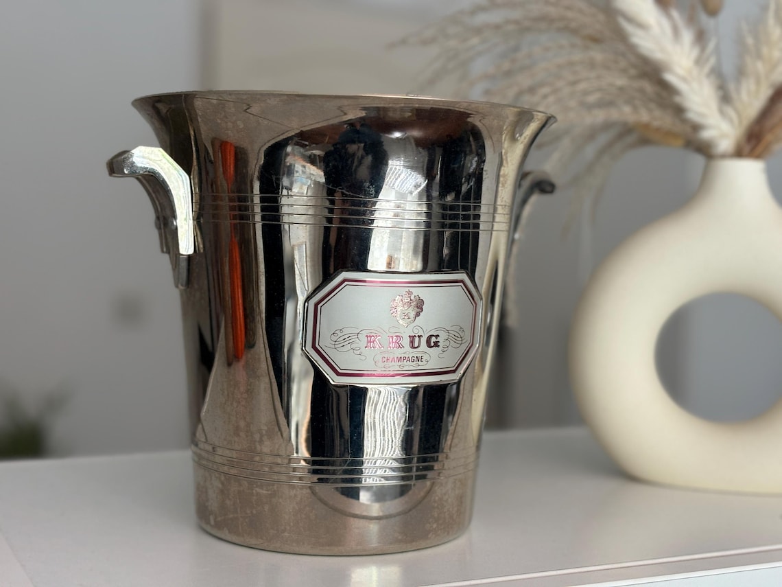 Vintage KRUG Ice Cooler ARGIT made in France KRUG champagne bucket – A well-preserved vintage product from Champagne