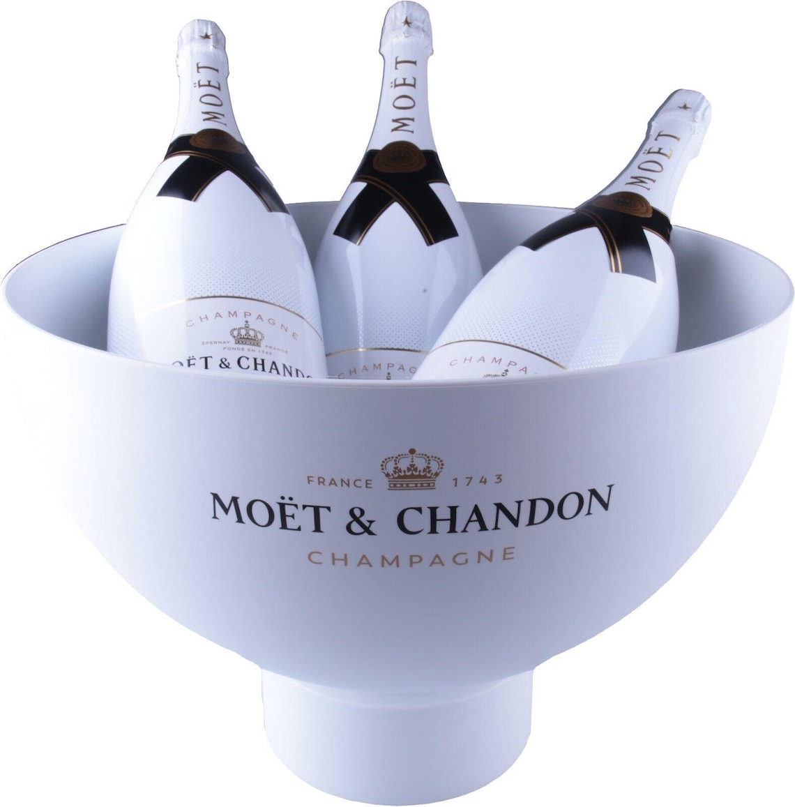 XXL Champagne cooler Moët & Chandon Limited Edition Ice Great Bubble – Fits magnums or multiple bottles – MOËT ice bucket, tub, bath, vasque