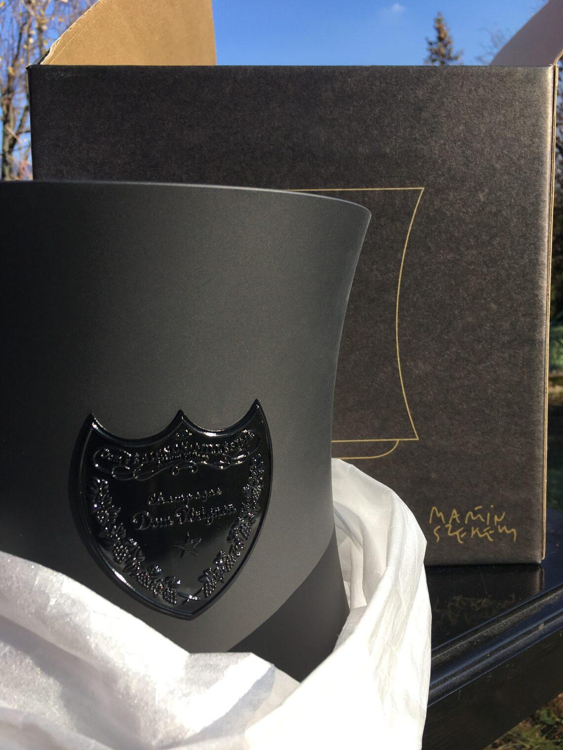 DOM PÉRIGNON – Moët & Chandon Champagne Ice Bucket, designed by Martin Szekely – Unopened in original factory packaging