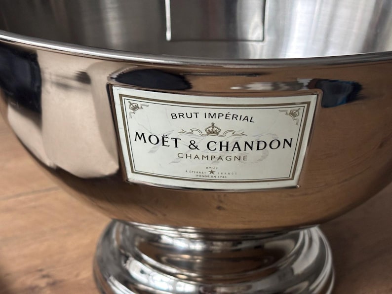 MOËT & CHANDON Multi Bottle ice basin MOËT Champagne cooler bucket Made in France